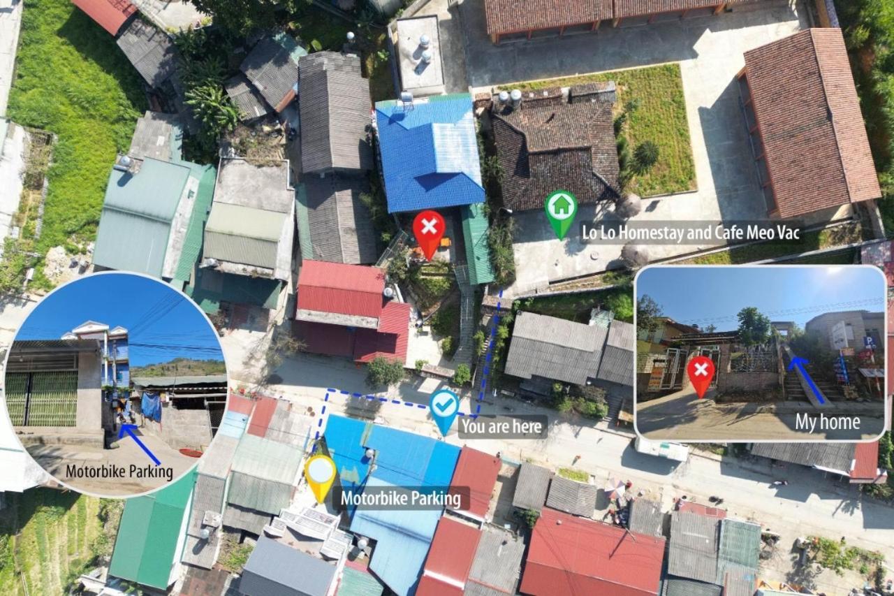 Lo Lo Homestay & Cafe Meo Vac Buitenkant foto